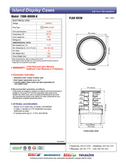 Turbo Air TIOM-48RRB-N 48" Black Vertical Round Island Open Air Cooler with (4) Levels, 220v/1ph - Donut-Equipment.com