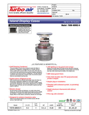 Turbo Air TIOM-48RRS-N 48" Stainless Steel Vertical Round Island Open Air Cooler with (3) Levels, 220v/1ph - Donut-Equipment.com