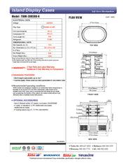 Turbo Air TIOM-20RSRB-N 48" Black Vertical Island Open Air Cooler with (4) Levels, 220v/1ph - Donut-Equipment.com
