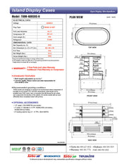 Turbo Air TIOM-48RSRS-N 48" Stainless Steel Horizontal Island Open Air Cooler – 4 Level Display, 220v - Donut-Equipment.com