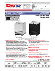 Turbo Air TBC-24SD-GF-N6 25" Stainless Steel Glass Froster - Donut-Equipment.com