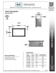 BK Resources Grease Trap Height Extender for BK-GT-30 - Donut-Equipment.com