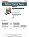 Jahabow BMB Series 75.375"L x 22"D x 50"H Bagel Merchandiser Display Case – Aluminum, Tempered Glass, w/ 3 Fixed Rows, Non-Refrigerated - Donut-Equipment.com