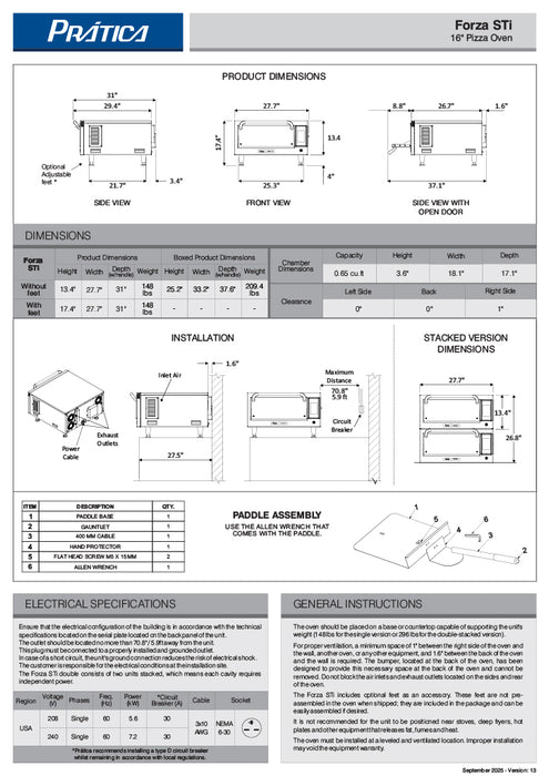 Prática FORZA STI Double-Stacked Ventless High-Speed Commercial Rapid Cook Oven, Countertop Design - Donut-Equipment.com