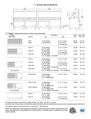 Comstock-Castle 2F330-24 72" Gas Restaurant Range, 8 Open Burners, 24" Griddle, 2 Standard Ovens, Stainless Steel Front, 316,000 BTU - Donut-Equipment.com