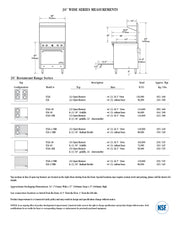 Comstock-Castle F326-2.5RB 30" Gas Restaurant Range, 30" Radiant Broiler, Single Standard Oven, Stainless Steel Front, 110,000 BTU - Donut-Equipment.com