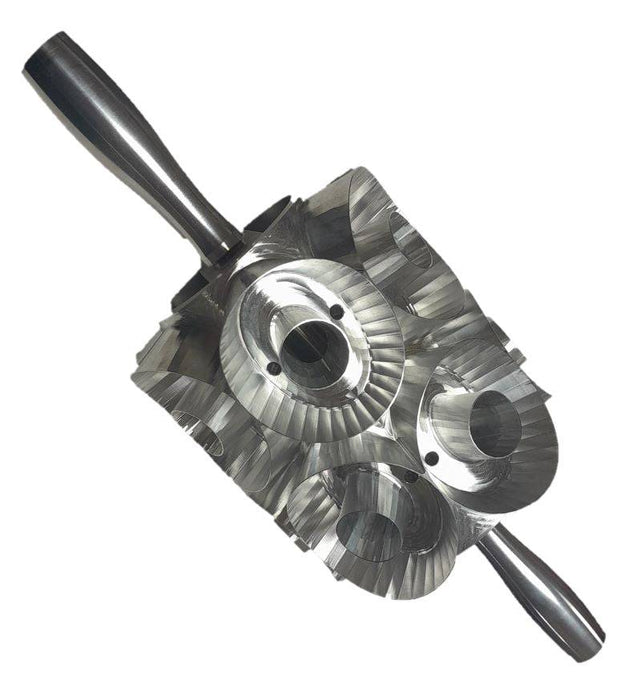 Junior Round Two Row Donut Cutter with Larger 1-1/4 inch center hole - Donut-Equipment.com