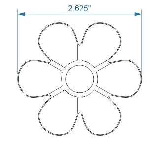 Flower 2 row Cutter - Donut-Equipment.com