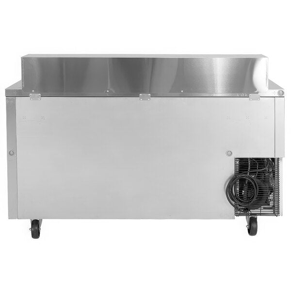 Turbo Air JST-60-N 60" 2 Door Side Mount Compressor Refrigerated Sandwich Prep Table - Donut-Equipment.com