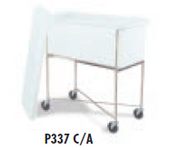 Faribo P337 C/A Rectangular Mobile Ingredient Bin, 32"L x 15-1/2"W x 30"H, Ingredient Bin/Cover/Frame, 15 Gallon - Donut-Equipment.com