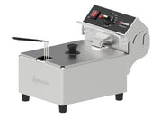 Omcan 10 lb Capacity Elite Series Electric Countertop Single Basket Deep Fryer – 1800W, 120V Commercial Deep Fryer for Restaurants, Concession Stands & Foodservice Kitchens - Donut-Equipment.com