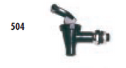 Faribo 504 1/2" T-Handle Spigot ONLY - Donut-Equipment.com