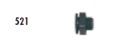 Faribo 521 Bulkhead for 1/2" Spigot ONLY - Donut-Equipment.com