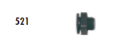 Faribo 521 Bulkhead for 1/2" Spigot ONLY - Donut-Equipment.com