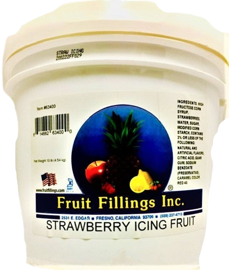 Strawberry Icing Fruit by Fruit Filling Inc. (Organic) 10#