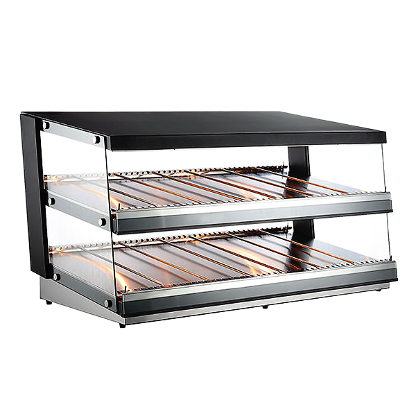 Omcan 50″ Heated Pass-Through Display Warmer Station – 4.87 Cu. Ft. (138L), 1800W, 110V Commercial Food Warmer Holding Cabinet