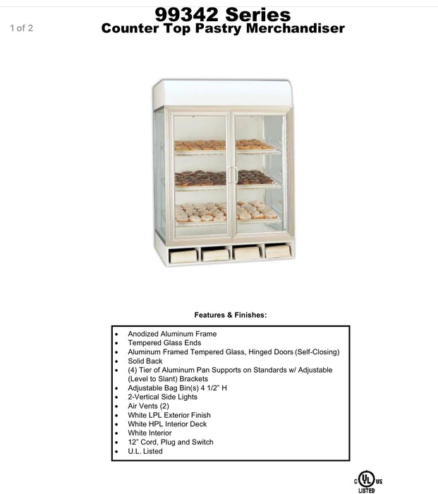 99342-31 Series Donut/ Pastry Merchandiser Countertop