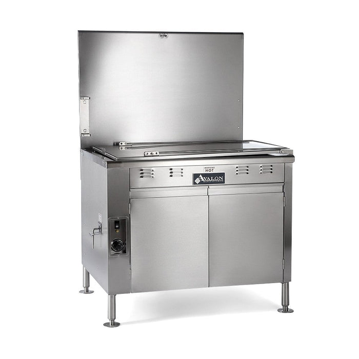 Avalon ADF34-E-LSD Donut Fryer 24" X 34" Electric (3 phase) left Side Drain Board with Submerge Screen