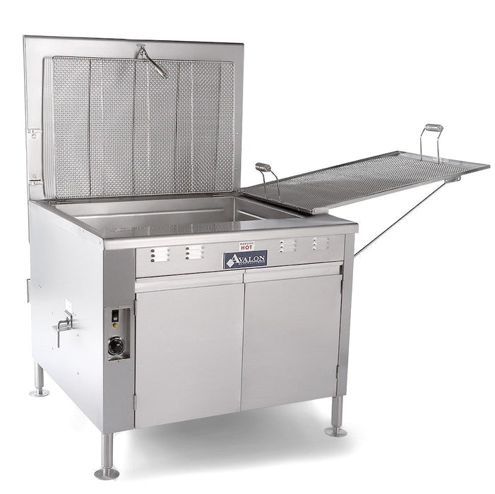 Avalon ADF34-G-ASUB34 (Propane) GAS FRYER / STANDING PILOT (24" X 34") Left Side Drain Board with Submerge Screen