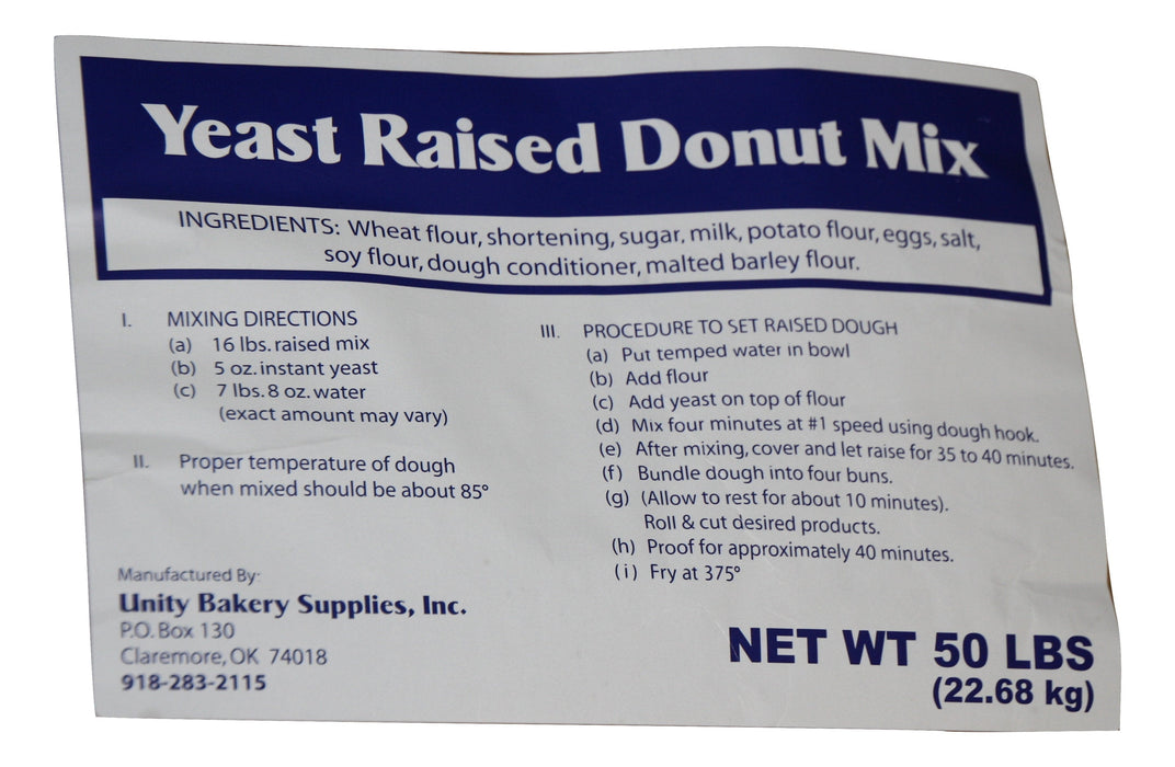Bulk Blue Label Raised Donut Mix- 40 bag pallet