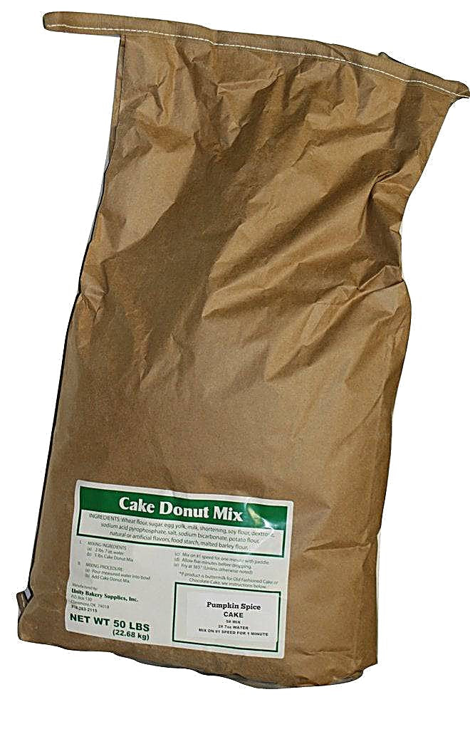 Pumpkin Spice Cake Donut Mix Sample - 5 pounds free just pay for shipping and handling Bakery Wholesalers