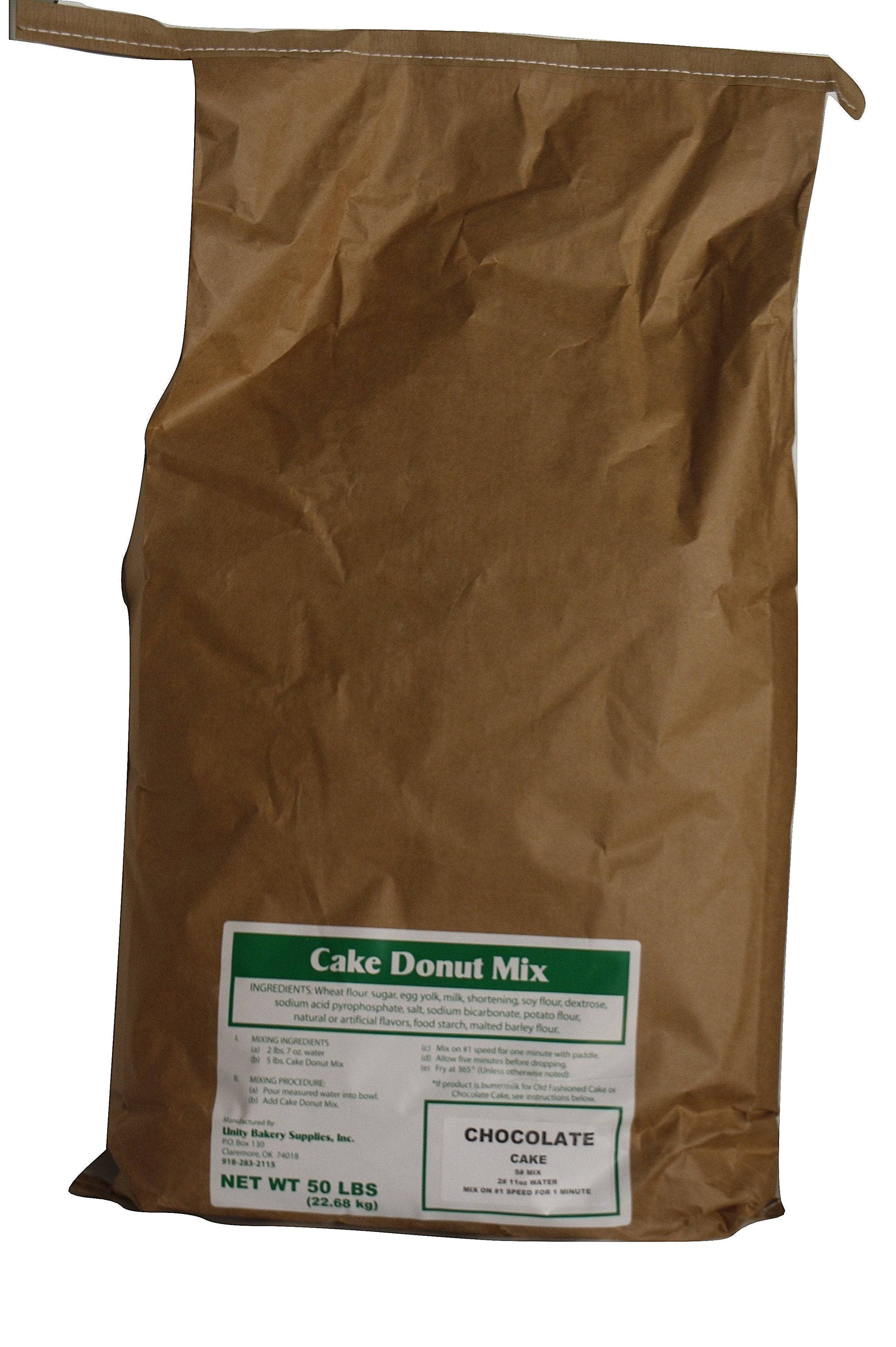 Chocolate Indulgence Chocolate Cake Donut Mix - 50# bags - For orders ...