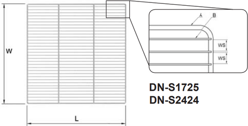 GSW USA DN-S1725 Nickel Plated Donut Cooling Screen 25"W x 17"L - Donut-Equipment.com