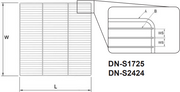 GSW USA DN-S2424 Stainless Steel Donut Cooling Screen 24"W x 24"L - Donut-Equipment.com