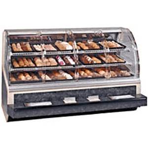 Montana Walnut Exterior Color Non Refrigerated Self-Serve Display Federal SN48SS 48" x 37.75" x 48"