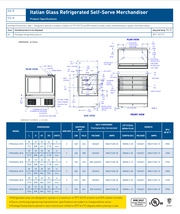 Federal Industries (ITRSS4826-B18)-Italian Series Refrigerated- 48" Self Service Open Air Case w/ Two Shelves 120V - Donut-Equipment.com