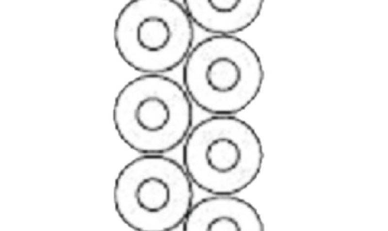 Junior Round Two Row Donut Cutter with Larger 1-1/4 inch center hole - Donut-Equipment.com