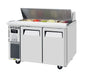 Turbo Air JST-48-N 48" 2 Door Side Mount Compressor Refrigerated Sandwich Prep Table - Donut-Equipment.com