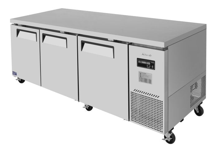 Turbo Air JUR-93D-N J Series 93" Extra Deep Undercounter Refrigerator w/ 3 Drawers & Side Mounted Compressor - Donut-Equipment.com