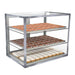 Jahabow 9200 Series 15"L x 20"D x 24"H Countertop Bakery Display Case – Aluminum, Tempered Glass, w/ 2 Shelves, Non-Refrigerated - Donut-Equipment.com