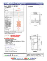 Turbo Air M3R47-4-N 51 3/4" Two Section Reach In Refrigerator, (4) Left/Right Hinge Solid Doors, 115v - Donut-Equipment.com