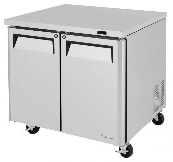 Turbo Air MUF-36-N 36 1/4" W Undercounter Freezer w/ 1 Section & 2 Solid Doors - Donut-Equipment.com