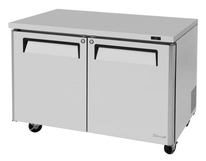 Turbo Air MUR-48-N 48 1/4" W Undercounter Refrigerator w/ 2 Sections & 2 Solid Doors - Donut-Equipment.com