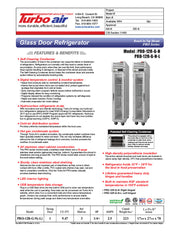 Turbo Air PRO-15R-G-N(-L) 13.34 Cu. Ft. Reach-In One-Section PRO Series Refrigerator - 115 Volts - Donut-Equipment.com