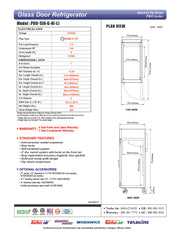 Turbo Air PRO-15R-G-N(-L) 13.34 Cu. Ft. Reach-In One-Section PRO Series Refrigerator - 115 Volts - Donut-Equipment.com