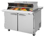 Turbo Air PST-48-18-N-DS 48 1/4" PRO Series Mega Top Dual Sided Sandwich/Salad Prep Table w/ Refrigerated Base - Donut-Equipment.com
