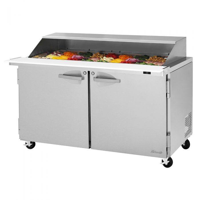 Turbo Air PST-60-24-N-SL 60 1/4" PRO Series Mega Top Sandwich/Salad Prep Table w/ Refrigerated Base - Donut-Equipment.com