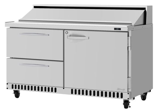 Turbo Air PST-60-D2R(L)-FB-N" PRO Series Sandwich/Salad Prep Table w/ Refrigerated Base - Donut-Equipment.com