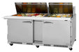 Turbo Air PST-72-30-FB-N 72 5/8" PRO Series Mega Top Sandwich/Salad Prep Table w/ Refrigerated Base - Donut-Equipment.com