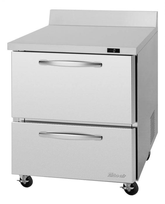 Turbo Air PWF-28-D2-N 27 1/2" Worktop Freezer w/ 1 Section, 2 Drawers - Donut-Equipment.com