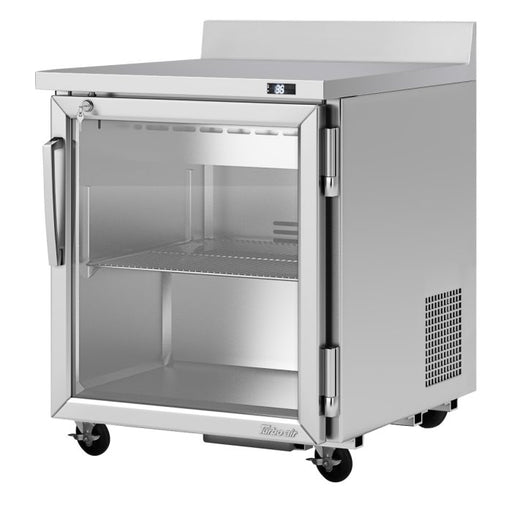 Turbo Air PWR-28-G-N 27 1/2" Worktop Refrigerator w/ (1) Section, 1 Glass Door - Donut-Equipment.com