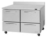 Turbo Air PWR-48-D4-N 48 1/4" Worktop Refrigerator w/ 2 Sections, 4 Drawers - Donut-Equipment.com