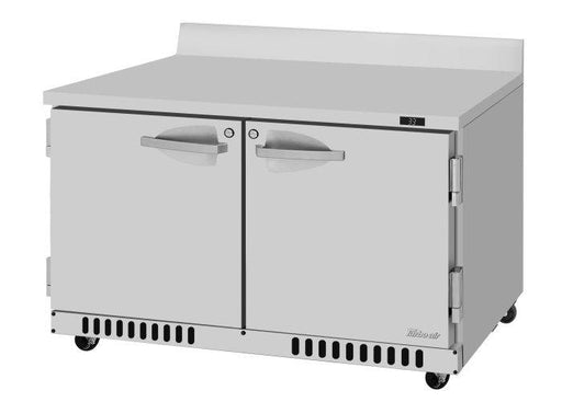 Turbo Air PWR-48-FB-N 48 1/4" Worktop Refrigerator w/ (2) Sections, 2 Solid Doors, Front Breathing - Donut-Equipment.com