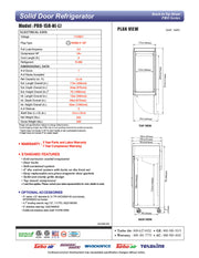 Turbo Air PRO-15R-N 17 3/4" One Section Reach In Refrigerator - (1) Right Hinge Solid Door, 115v - Donut-Equipment.com