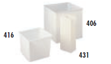 Faribo 431 Rectangular Tank, 11-1/2"L x 8"W x 30"H, 12 Gallon - Donut-Equipment.com