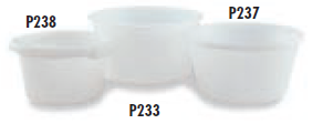 Faribo P239 Round Tub, 20" Top Diameter x 15" Bottom Diameter x 11"H, 9 Gallon - Donut-Equipment.com